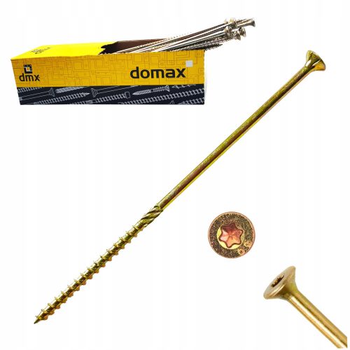 Vis de menuiserie Domax 320612 300 x 6 mm 100 pièces