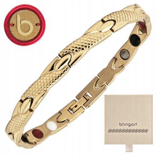  MAGNETIC bracelet for women, health, gold-plated