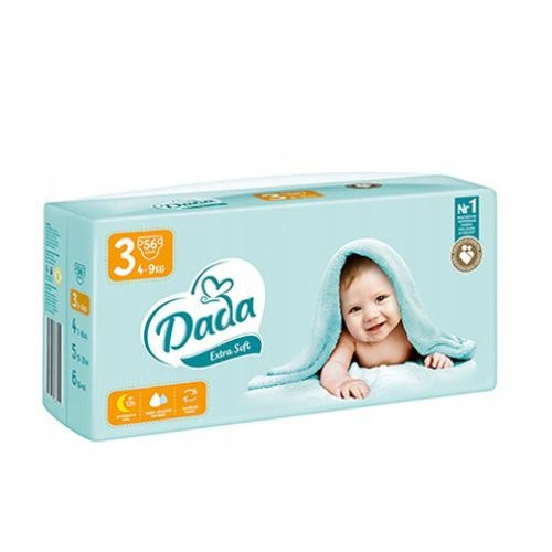  Dada Extra Soft diapers size 3 4-9 kg 54 pcs.