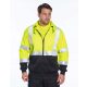 High Visibility Hoodie, Black, Yellow, 2XL