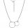 Silver necklace Karma two circles silver 925