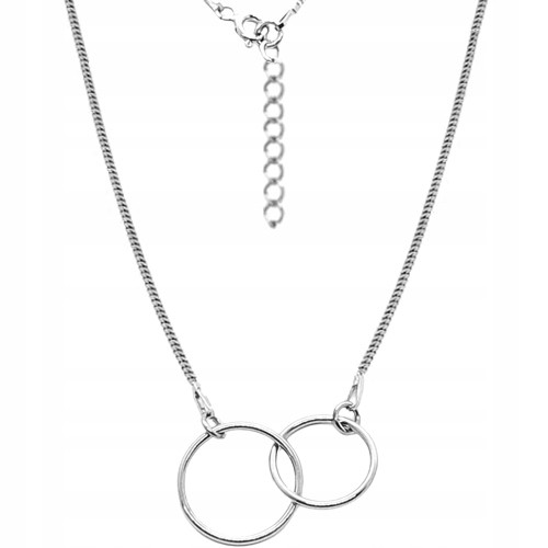  Silver necklace Karma two circles silver 925