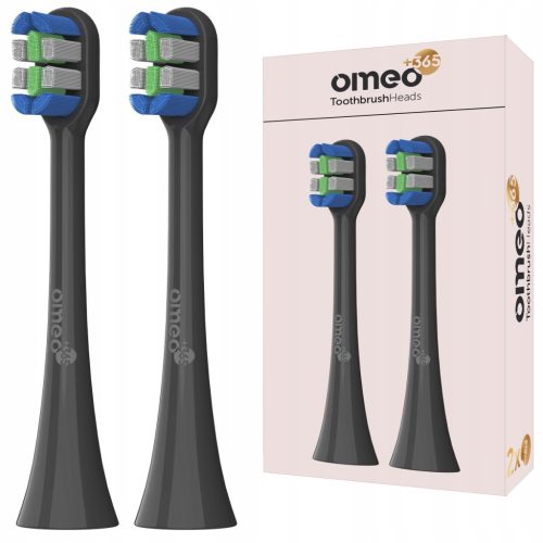  2 OMEO +365 UV disinfection toothbrush heads