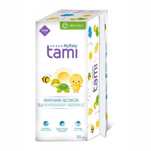  TAMI Cotton baby towels, 50 pcs.