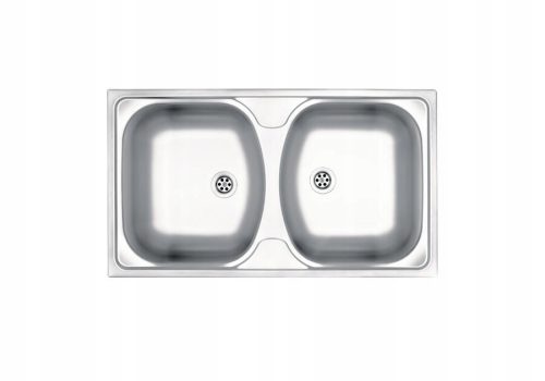 Deante Victorian Double Bowl Washbasin, Stainless Steel