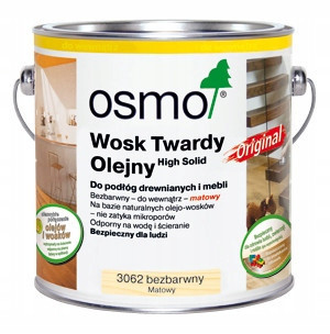 Oil Hard Wax Osmo 3062 0.75 l, colorless matt