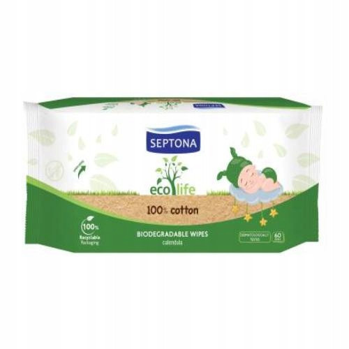  SEPTONA ECOLIFE BABY WIPES 60 PCS