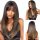  Long women's wig made of synthetic hair brown Mingsiben