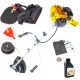 Trimmer, brush cutter and grass cutter RIWALL 4T 4-stroke petrol butter cutter, powerful blue Lafetta blade, 6 km, EPS commands