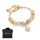  WOMEN'S GOLD MODULAR BRACELET FOR CHARMS 585