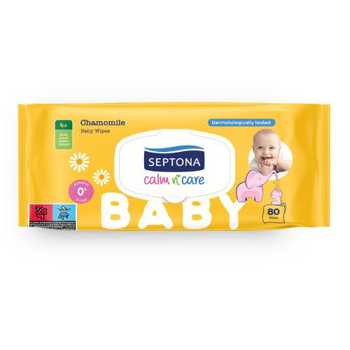  SEPTONA Wet wipes with chamomile, 80pcs