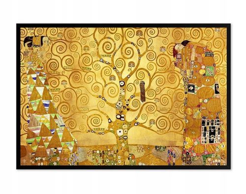 Pictures on the wall GUSTAV KLIMT PAINTING TREE OF LIFE KISS + FRAME