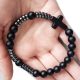  MEN'S ROSARY BRACELET ONYX HEMATITE