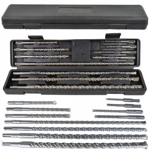  SDS plus drill bits 5–16 mm, 11 pieces, drill bits for concrete, stone