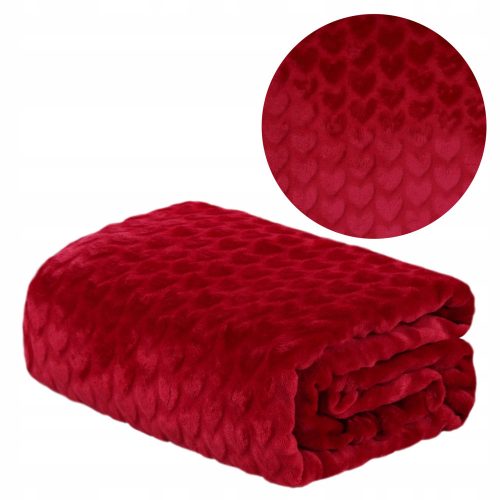 SOFT BLANKET PLUG SLEEVE FOR A DOMAREX microfiber blanket 130 cm x 160 cm in red tones