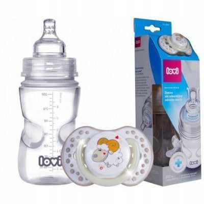  LOVI Bottle 250ml with teat 6m+ 0121