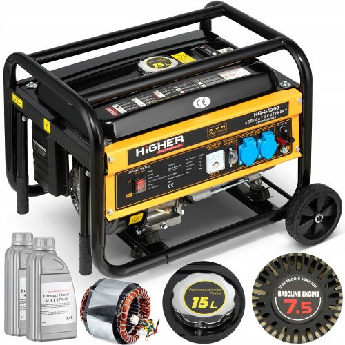 Portable Single Phase Gasoline Generator with Higher Power 4200 W