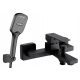 Wall-mounted single-lever bathtub faucet Valvex ARS BLACK black + EMOS range of exposed shower sets