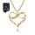  Gold Plated Heart Necklace Valentine's Day Gift Wife