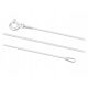  Silver Chain Silver Link Snake Octagonal Women's Choker 0.9 mm 35cm