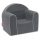  Sponge Design Mini Children's Armchair, Grey Shades
