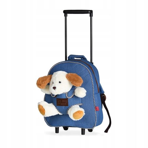  Perletti kindergarten backpack with one compartment for boys and girls. Brown and beige tones