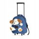  Perletti kindergarten backpack with one compartment for boys and girls. Brown and beige tones
