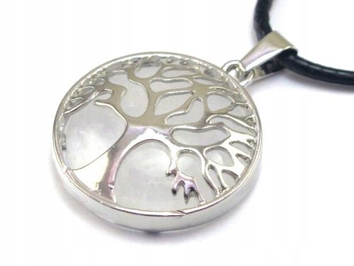  PENDANT stone ROCK CRYSTAL tree of LIFE W1480