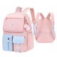 Multifunctional Kids' Backpack in Powder Pink & Sky Blue with Unicorn Charm