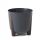  Lamela flowerpot, 34 cm x 34 x 32 cm, diameter 34 cm, plastic in grey and silver