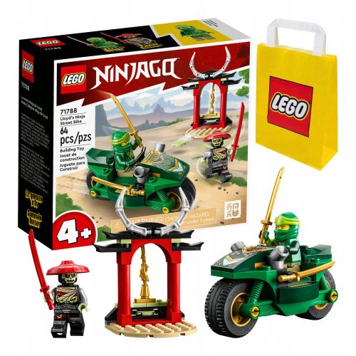  LEGO Ninjago Lloyd's Ninja Motorcycle 71788 + LEGO 6315786 VP PAPER BAG SMALL S 24X18X8