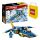  LEGO Ninjago Jay's Supersonic Jet EVO 71784 + LEGO Papiertüte 6315786 gelb 24x8x18 cm