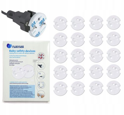  Flurysar socket protector, 10 pieces, white