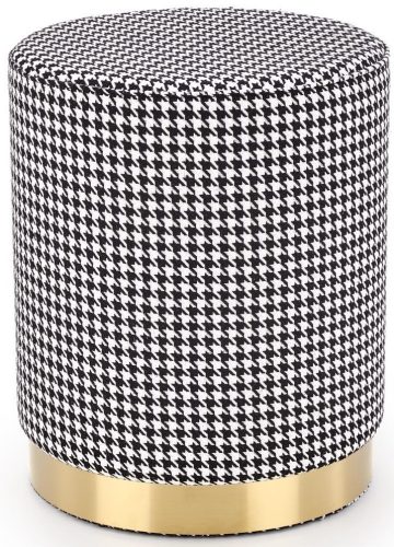  Black upholstered stool from Halmar