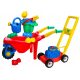 Large sand wheelbarrow, garden lawn mower, toy 9