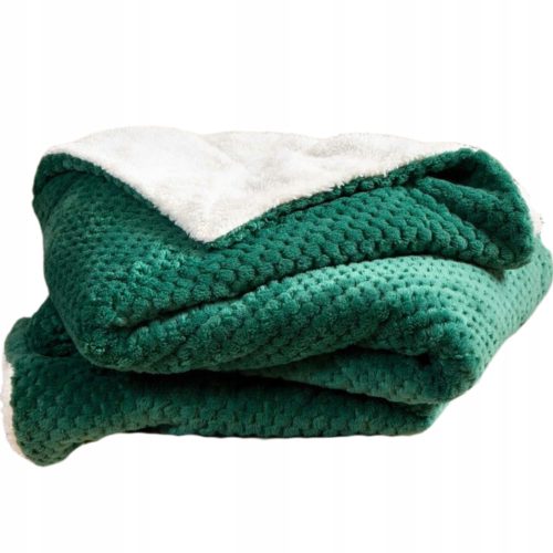 SOFT BLANKET PLUG SLEEVE FOR A BLANKET by Spod Igly i Nitki, Polyester, 150 cm x 200 cm, Green Shades