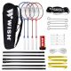 WISH ALUMTEC 5566 Racket with Badminton Set