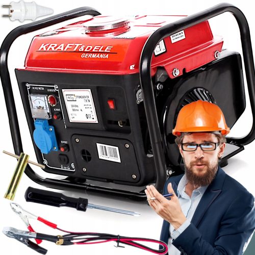 Kraft&Dele portable single-phase generator 1200 W petrol