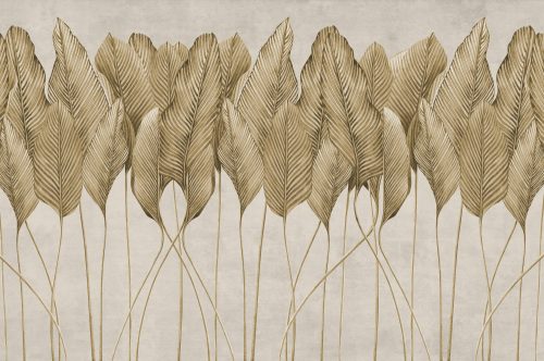 Photo wallpaper SAPENZA leaves made of feathers 294x260 S01 F