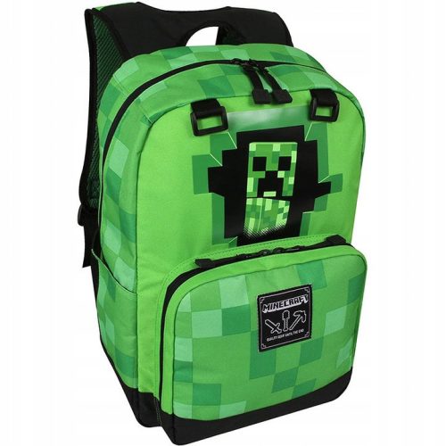 Youth Minecraft Creeper Backpack - Vibrant and Durable Design