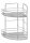  Galicja bathroom shelf 20x30 cm made of chrome-plated wire