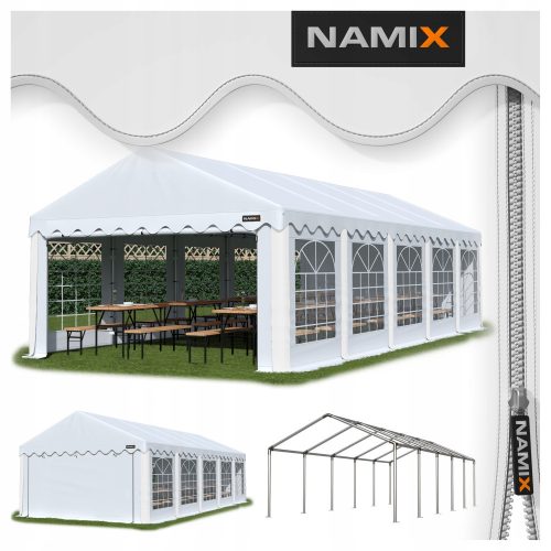 Garden pavilion, tents - NAMIX tent with more than 8 walls 4 x 10 x 3.1 m