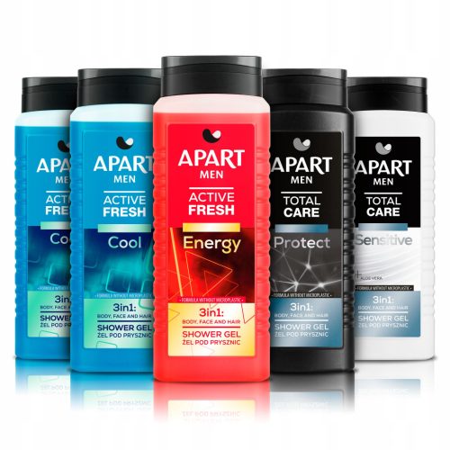  Apart Men's Shower Gel 3in1 Mix Set 5x500