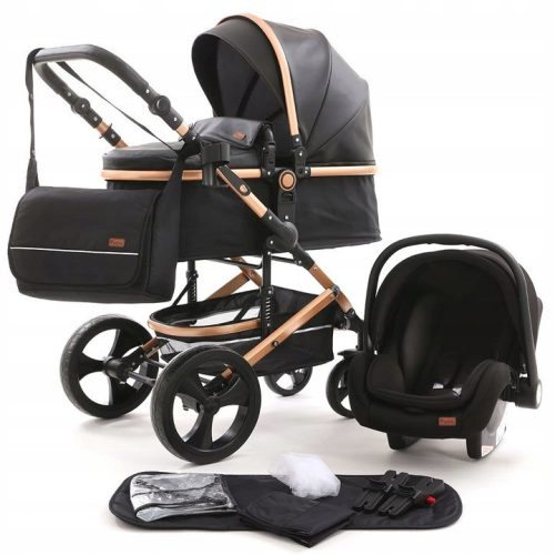  Pixini Kalani Gold/Black 3in1 Stroller