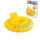 An inflatable ring with a seat for children, an inflatable boat