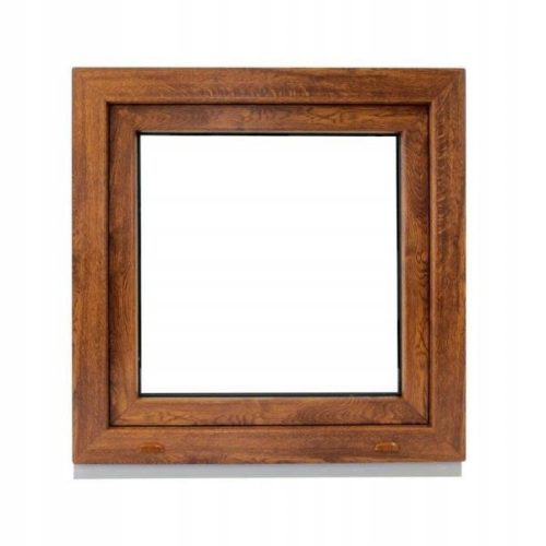 PVC windows 50 x 50 / 500 x 500 Golden oak windows by hand