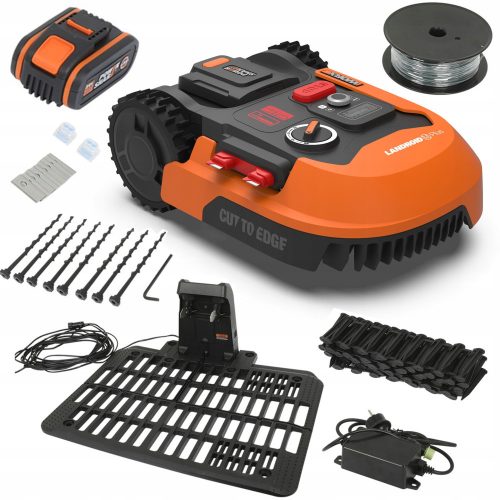 Worx M500 PLUS robotic lawnmower, cutting width 18 cm