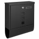 Euro letterbox, letterbox, with M-Tec magazine, black