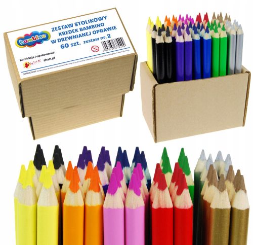  Placemat JUMBO Colored Pencils 60 Pieces Bambino v2