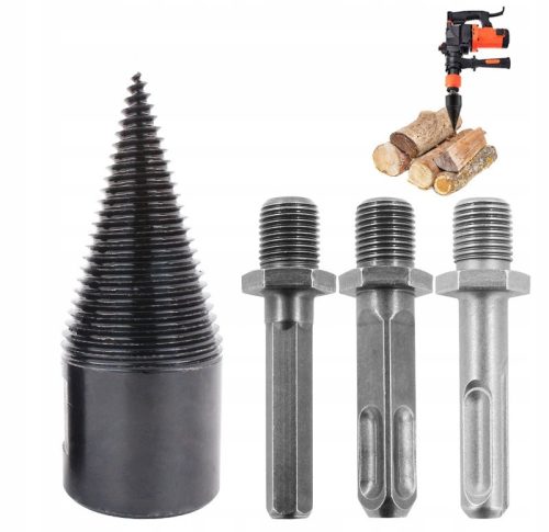 Wood splitting drill, cone drill, splitting drill 42